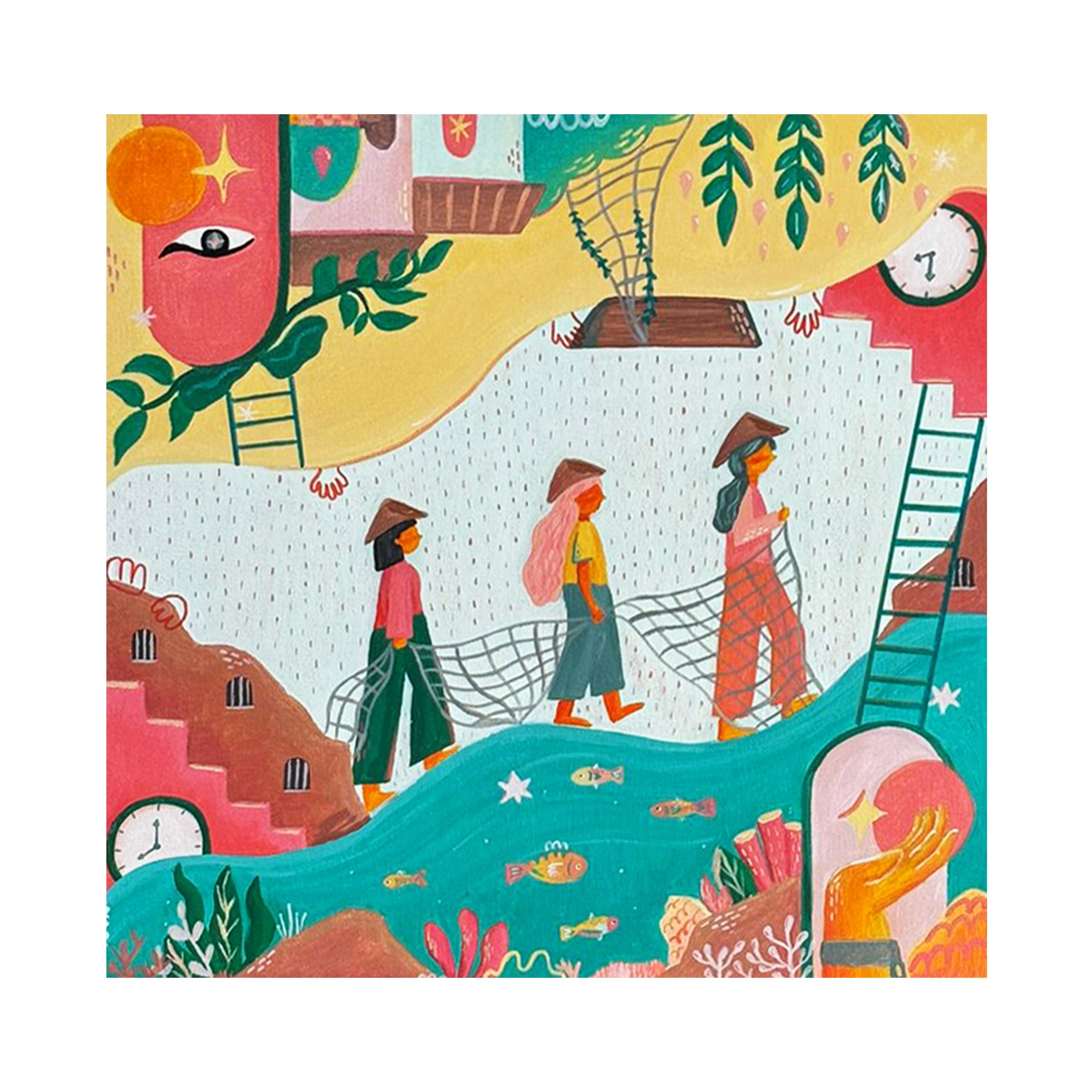 WOMEN ON THE SHORELINE