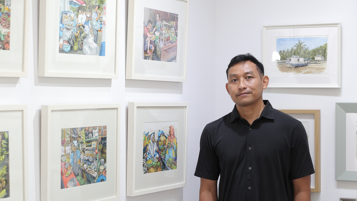 Menangkap Jejak Kota dalam Sapuan Cat Air: Deny Murtiyono dan Cerita dari Sudut-Sudut Kota