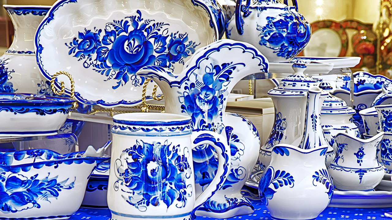Keindahan Motif Gzhel: Seni Keramik Biru‑Putih Khas Rusia