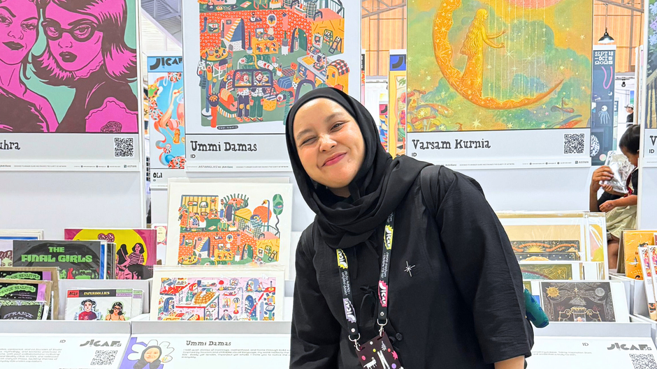 Cerita Kehidupan Lewat Goresan: Perjalanan Artistik Ummi Shabrina Damas