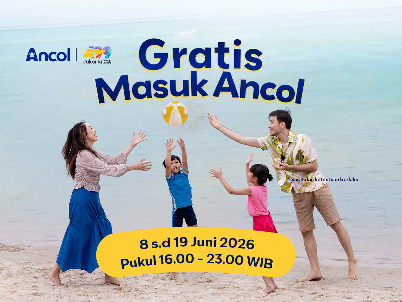 Ancol - Gratis Masuk Ancol (Hingga 19 Juni 2026)