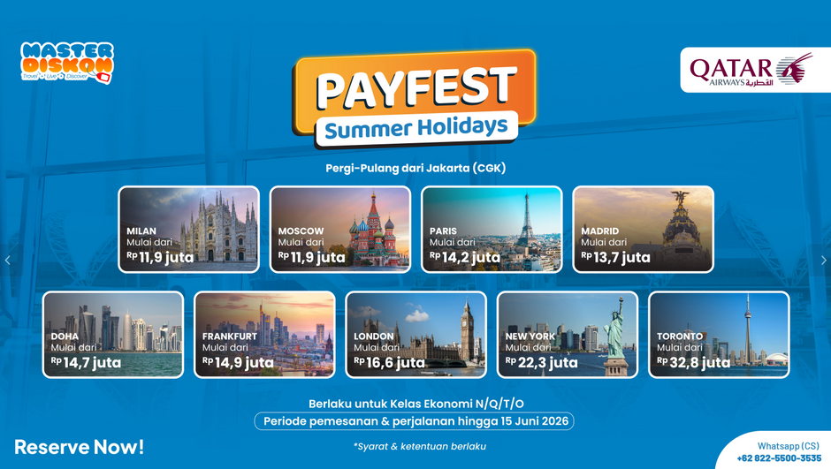Master Diskon - Beragam Promo menarik untuk Liburan