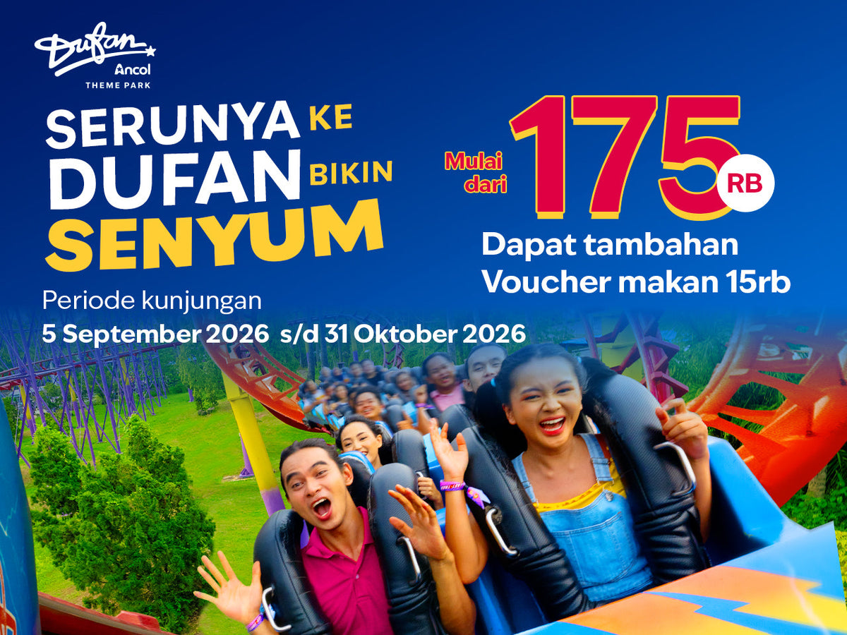 Dufan Ancol - Tiket Mulai Rp175.000 + Voucher Makan (Hingga 31 Oktober 2026)