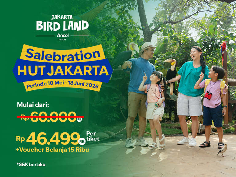 Jakarta Bird Land - Promo Tiket Mulai Rp46.499 (Hingga 18 Juni 2026)