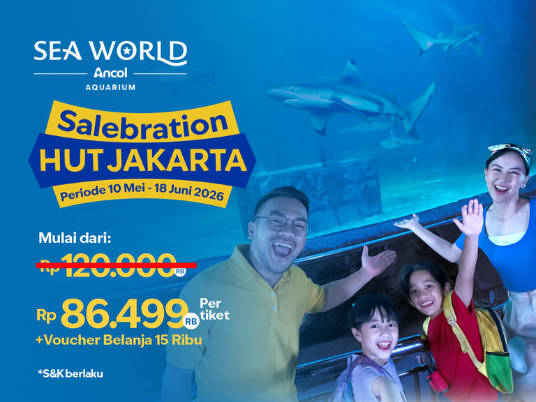 Sea World Ancol - Promo Tiket Mulai Rp86.499 (Hingga 18 Juni 2026)
