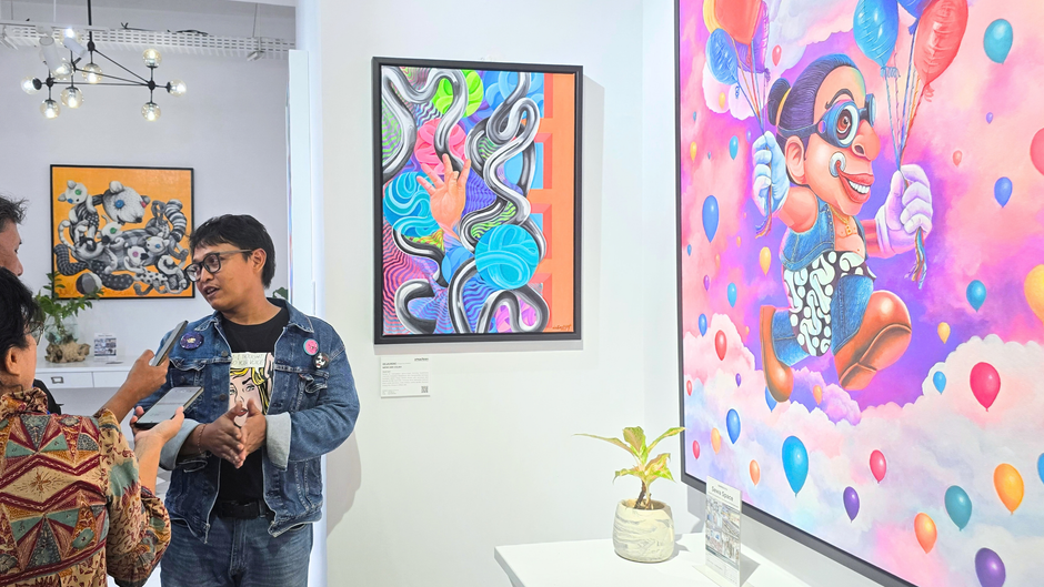de Laurent Bercerita tentang Cinta dan Perjuangan Hidup lewat Dua Lukisan di THE UNTITLED