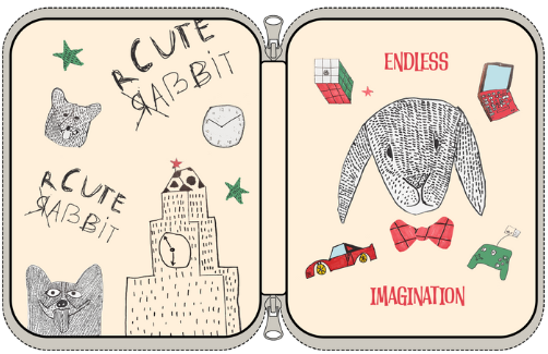 Bitty Rabbit Art Kit Set  #1 - 01