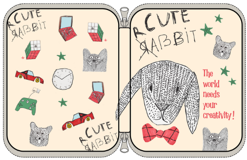 Bitty Rabbit Art Kit Set  #1 - 02