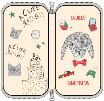 Bitty Rabbit Art Kit Set  #2 - 01