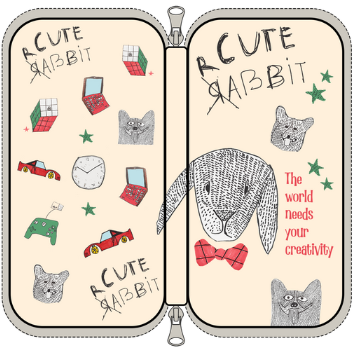 Bitty Rabbit Art Kit Set  #2 - 02
