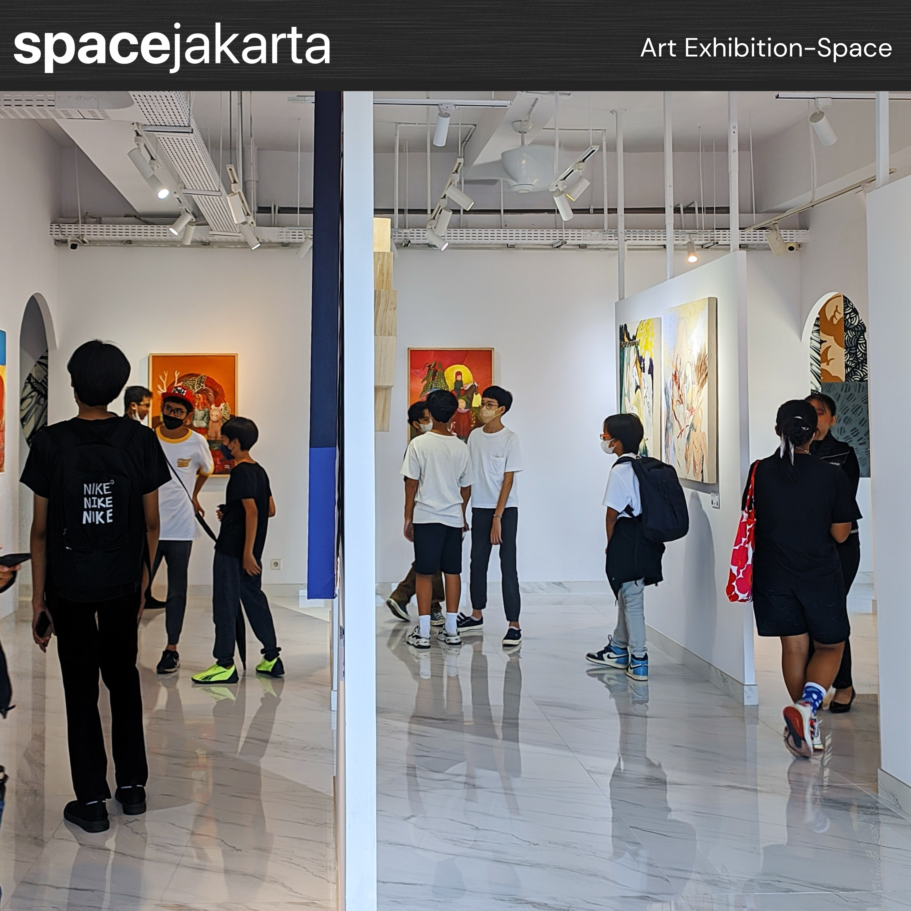 Event space Jakarta dengan ruang fleksibel untuk meeting, exhibition, workshop, gathering, dan acara pameran seni atau art exhibition