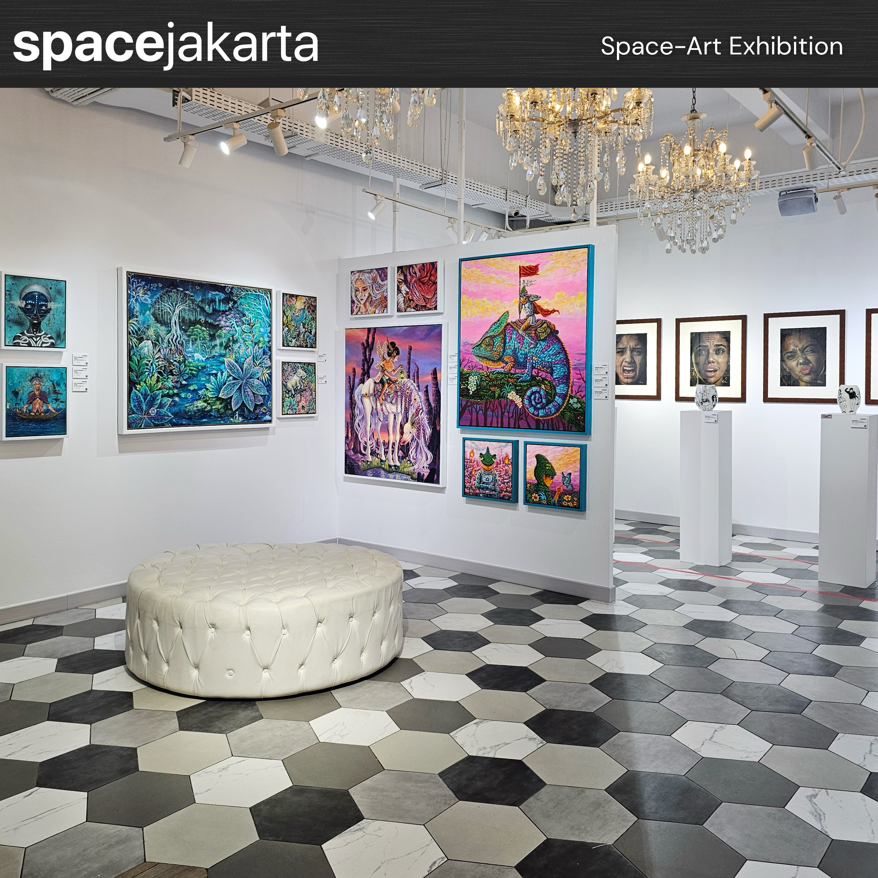 Ruang Space Jakarta yang dapat disewa untuk berbagai kebutuhan acara seperti art exhibition